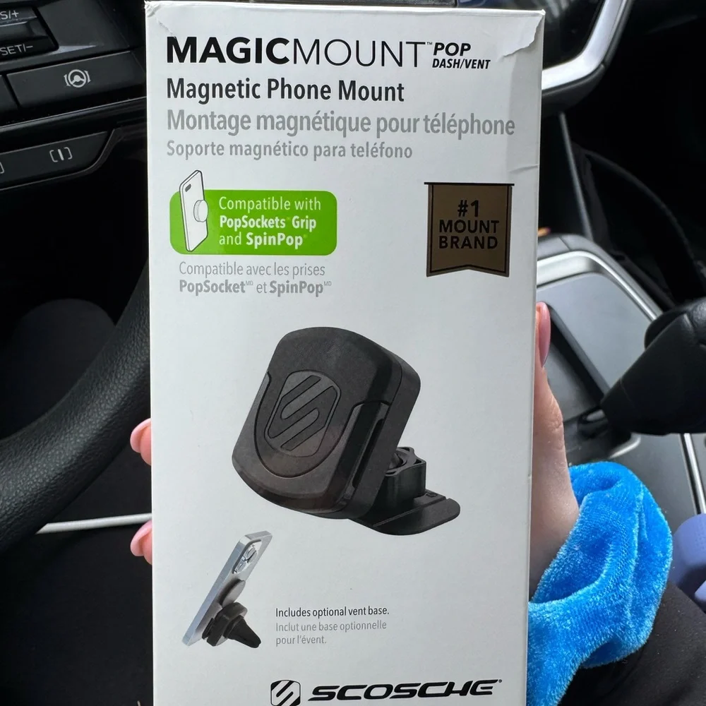 Scosche MagicMount Pop Magnetic Phone Mount - Black